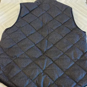 J. Crew Factory Women's Quilted Gray Vest - Size L thumbnail 7