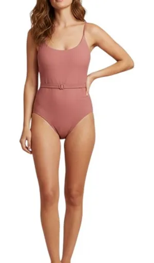 ANDIE The Riviera Belted One Pcs Swimsuit Sz M Retro Nostalgia Feminine Y2K NWT thumbnail 1