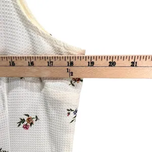 Vintage Boulevard De Paris Dress 14‎ White Linen Floral Texture Cottage Feminine thumbnail 7