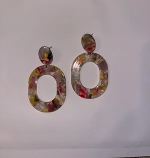 Amazon Acrylic Colorful Earrings thumbnail 3