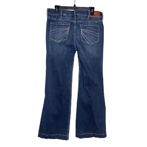 SHYANNE Women’s Tess Mid Rise Trouser Jean Washed Indigo Blue thumbnail 6