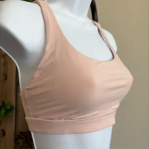 Lululemon In Alignment Straight-Strap Bra Womens Sz 2 Dusty Rose Adjustable Yoga thumbnail 2