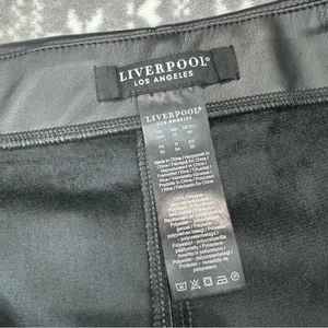 Liverpool NWT‎ Stitch Fix Faux Leather Skirt Pencil Side Slit Black 18W Workwear thumbnail 5