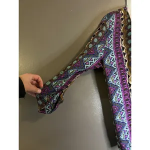VINTAGE REQUIREMENTS Jacket Womens Large Multicolor Geometric Print Made USA 90s thumbnail 5