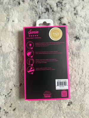 Sonix Barbie Pink Glitter iPhone Case - Hot Pink Script thumbnail 2