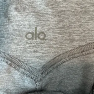 ALO Yoga AloSoft Heathered Gray Leggings thumbnail 4