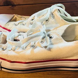 Converse Shoes Womens 8.5 Chuck Taylor All Star Sneakers White Canvas Lace Up thumbnail 5