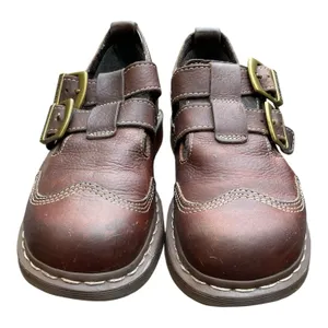 Vintage Brown Dr. Martens CATY 8065 style Mary Jane Buckle Strap Fisherman US 8 thumbnail 11