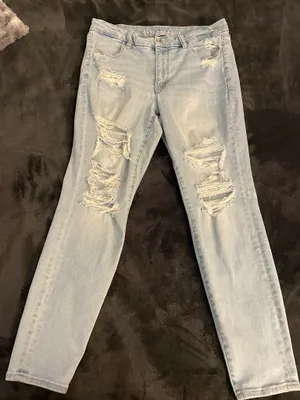 American Eagle Curvy Next Level Stretch High-Rise Jeggings thumbnail 1