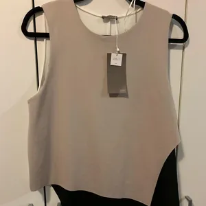 Zara Beige Asymmetrical Tank Top thumbnail 1