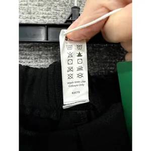 Halara Women Pants XL Black Wide Leg High Waisted Pleated Elastic Back Pockets thumbnail 6