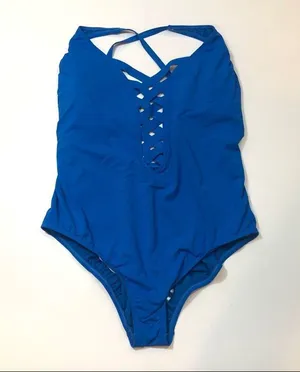 BLEU ROD BEATTIE Basketweave blue swim One Piece thumbnail 4