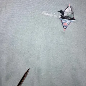 90s Artisans Cabelas Loon Embroidered Sweatshirt XL Grandmacore Mint Green USA thumbnail 5