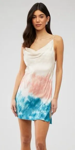 RAYS FOR DAYS Women’s Viscose Satin Elle Mini‎ Dress Size S thumbnail 1