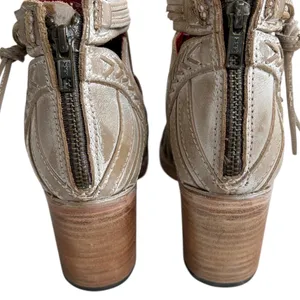 Like New FreeBird by Steven Leather Wazee Heeled Sandals Size thumbnail 6