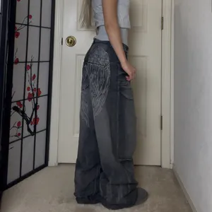 Jaded London | Baggy Angel Wings Studded Black Ethereal Colossus Jeans thumbnail 4
