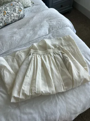 Zara Cream Gathered Waist Maxi Skirt thumbnail 4