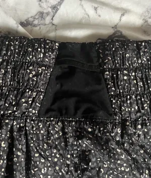 Free People FP Movement The Way Home Run Shorts Black & White Leopard Print thumbnail 11