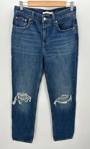 Levi's Womens 26‎ NWOT Low Pro Straight Denim Jeans Loose Distressed Fit Baggy thumbnail 1