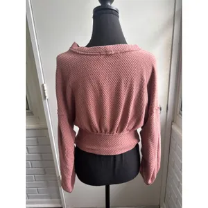 We The Free Free People Fall For You Twist Crop Top Small boho thermal layered thumbnail 6