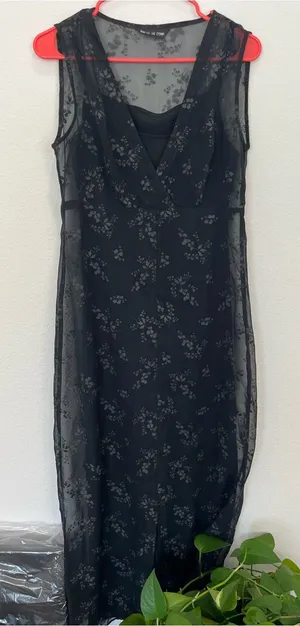 Stunning 90s Esprit maxi dress thumbnail 1