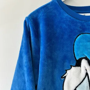 Disney Embroidered Donald Duck Plush Fleece Pullover Sz S thumbnail 4