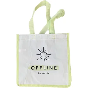 Offline by Aerie | Green Small Reusable Shopping Bag thumbnail 2