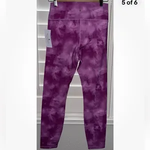 Spiritual Gangster High Rise Tie Dye Leggings Sunset Dye Pink Print Size Large thumbnail 6