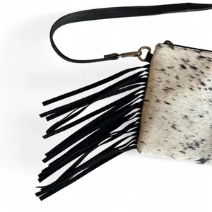 NWOT American Darling Cowhide Fringe Crossbody Bag thumbnail 5