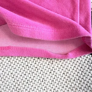 Lonely Ghost Y2K Pink Velour Rhinestone Wide Leg Tracksuit Pants Medium thumbnail 12