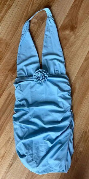 Light blue Edikted Mini Dress thumbnail 1