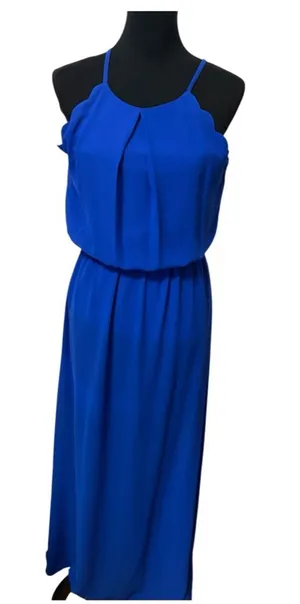 I.N. San Francisco Royal Blue Spaghetti Strap Maxi Dress thumbnail 1