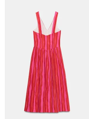 NWT ZARA BLOGGERS FAVE STRIPED FROG FASTENING DRESS Multicolored thumbnail 8
