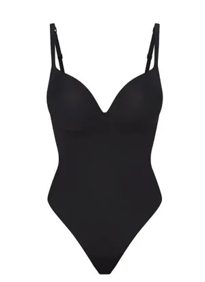 NWT Skims Body Super Push-up Thong Bodysuit Small Onyx Authentic thumbnail 4