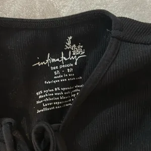 NWOT Free People Seamless Lace Up Layering Top thumbnail 4
