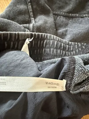 Daily Practice Anthropologie Gray Black Barrel Leg Pull on Pants Sz S thumbnail 6
