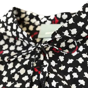 Maeve Anthropologie Odilla Dress Womens L Black Red‎ Sunglasses Belted Wedding thumbnail 3