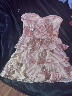 Lulus Sequin Gold Mini Dress thumbnail 2