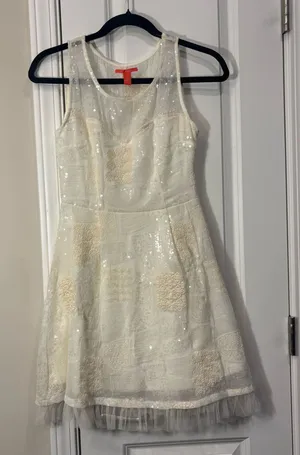 Chelsea & Violet White Sleeveless Mini Dress Cocktail Size Women's Small thumbnail 1