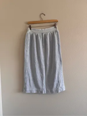 aerie Light Gray Midi Skirt thumbnail 3