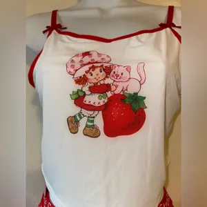 Strawberry Shortcake Pajama Set NWT Size L thumbnail 6