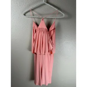 MISA Los Angeles Dress Size Medium Coral Peach Tie Front Bow Cocktail Party Mini thumbnail 7