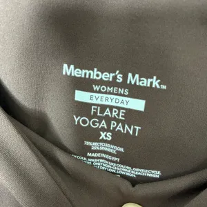 Member's Mark Brown Flare Yoga Pant Everyday Pockets NWT Womens XS thumbnail 4