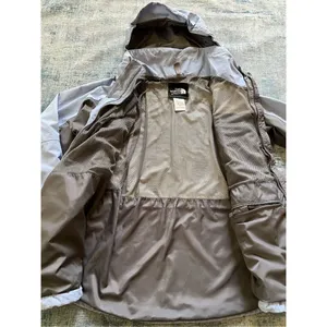 The North Face Light Blue Dark Gray Color Block Waterproof Hyvent Jacket M thumbnail 3