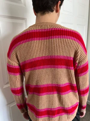 Pink And Brown Sweater Multiple Size XL thumbnail 2
