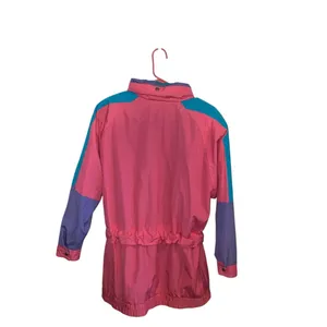 Vintage 80s 90s Pink Purple Women's Jacket wind proof streetwear barbiecore thumbnail 13