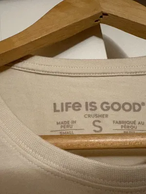 Life is Good Plant Mama T Shirt White Small Short Sleeve Crusher 100% Cotton thumbnail 2