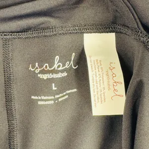 Ingrid Isabel Maternity Faux Leather Leggings Over Belly Panel Black‎ L Chic thumbnail 3