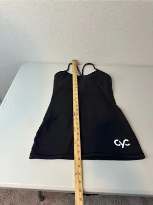 Lululemon Flow Y Performance Yoga Tank Top Light Support Black Logo Size 6 thumbnail 6