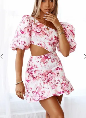 Hello Molly Floral Mini Dress thumbnail 1